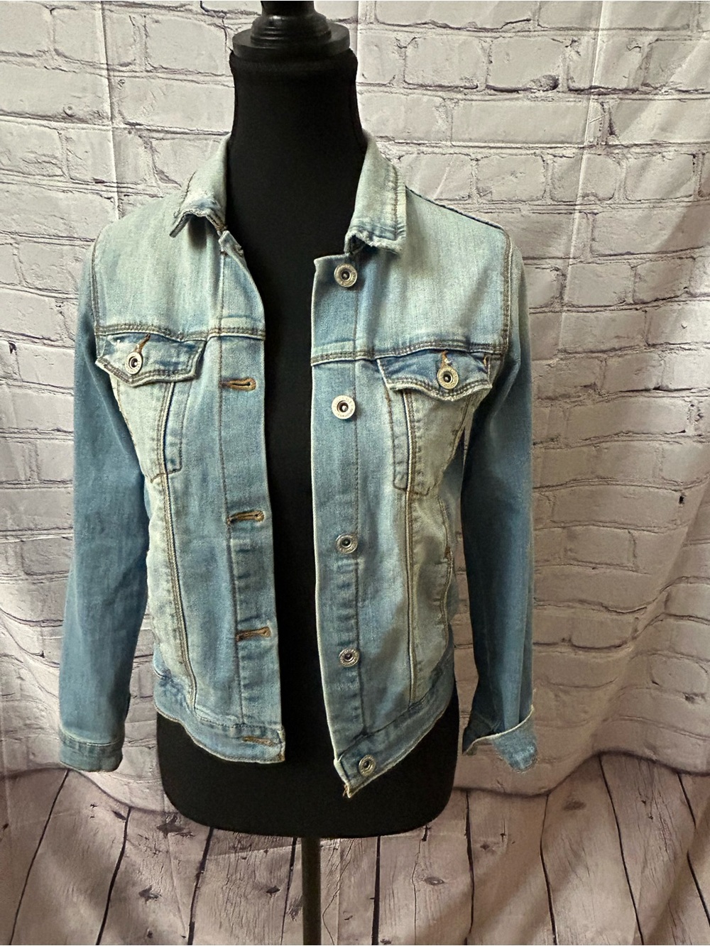 Zara Light Blue Denim Jean Jacket